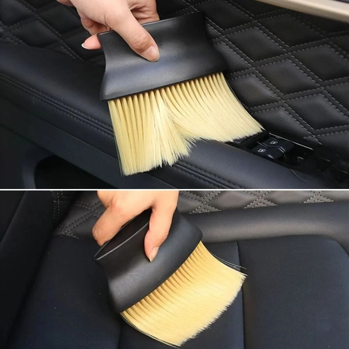 Yumuşak Kıllı ve Ergonomik Saplı Araç İçi Detaylı Toz Temizleme Fırçası görsel 2