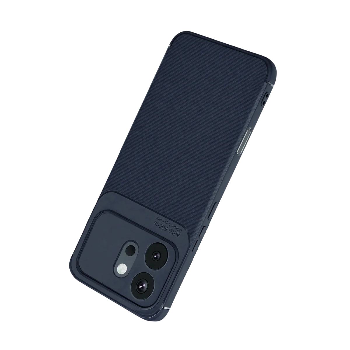 Huawei Honor 600 Auto Focus Karbon Kapak - Lacivert görsel 3