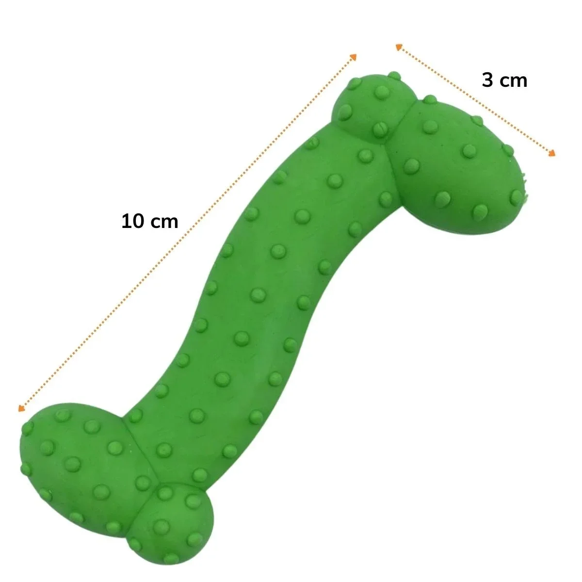 Tiny Kek Oyuncağı Tırtıklı Yüzey Küçük Kek Plastik Köpek Oyuncağı görsel 2