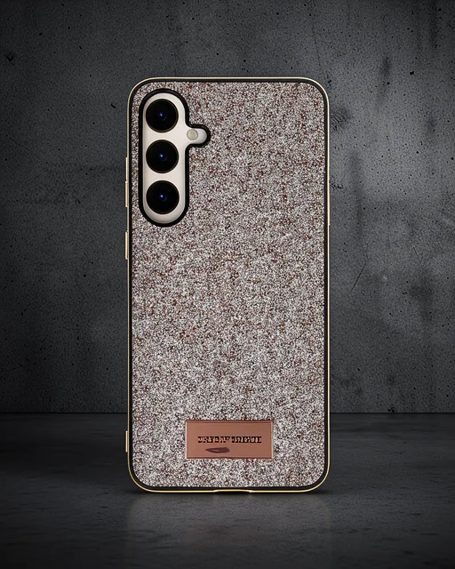 Onegif Samsung Galaxy A05s Bright Simli Kapak - Gold