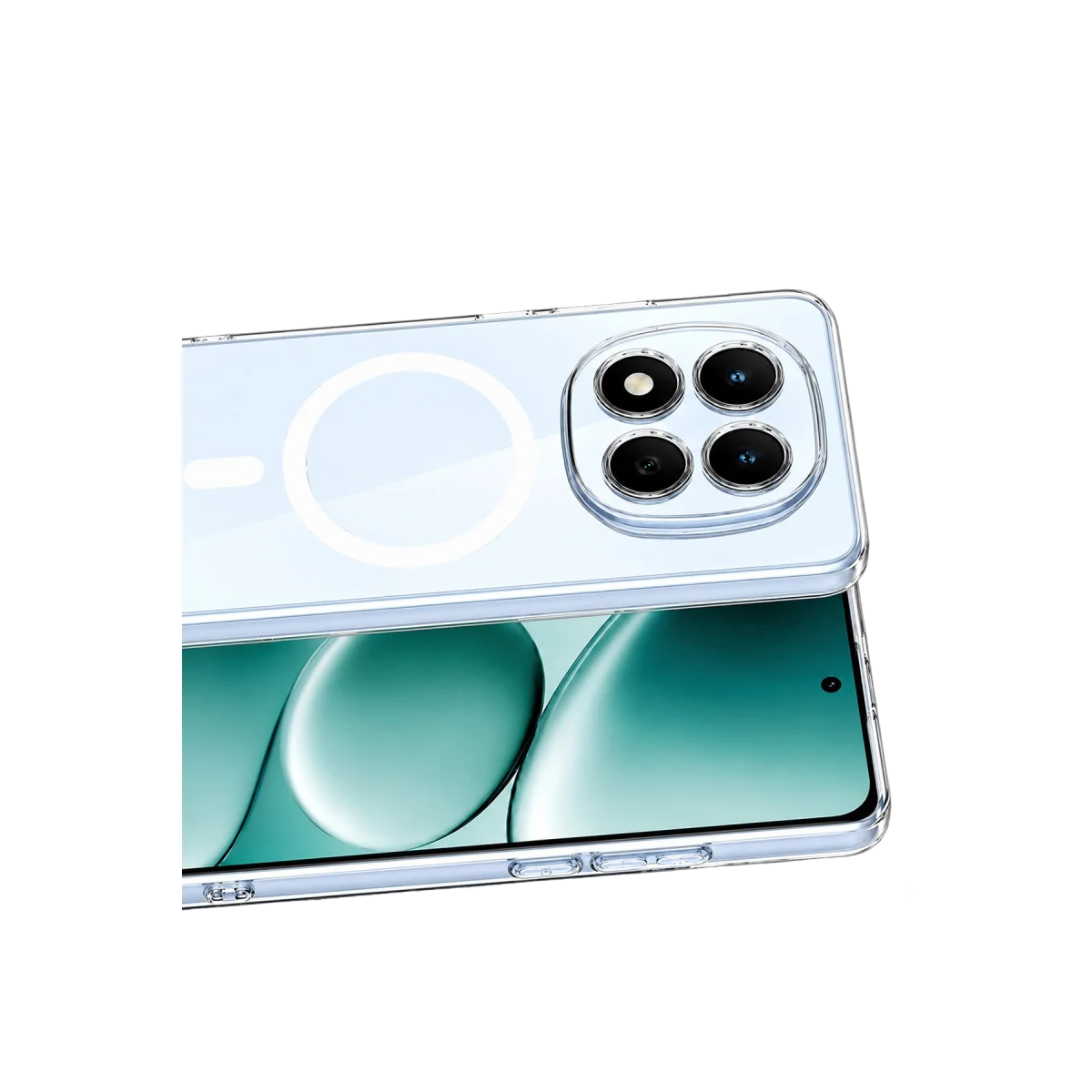 Xiaomi Redmi Note 15 Pro Plus 5G Combo Sert Şeffaf Magsafe Kapak - Şeffaf görsel 2