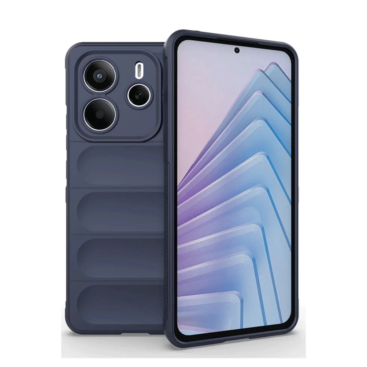 Xiao Red Note 14 4g Kılıf Optimum Silikon - Lacivert
