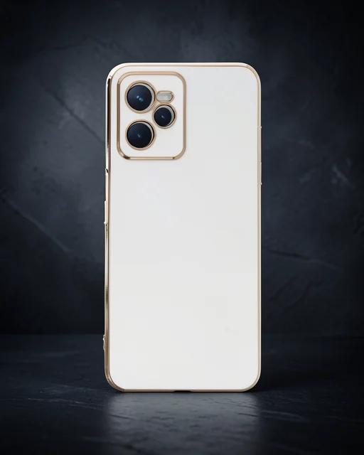 Realme C35 Kılıf Volet Silikon - Beyaz