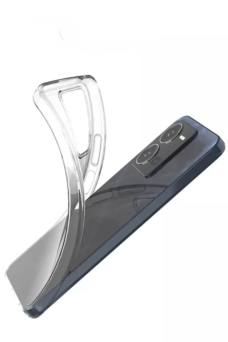 Vivo Y35 Kılıf Lüx Şeffaf Silikon görsel 2