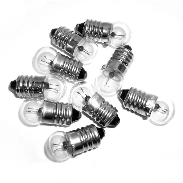 PM-4817 ni Fener Cam Ampul 2.5V Vidalı E10 Duy (50’li Paket)