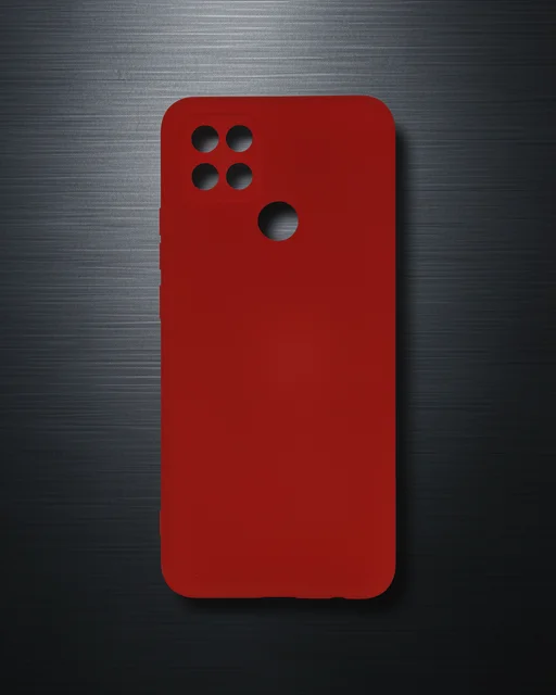Oppo A15 Kılıf Nano İçi Kadife Silikon - Kırmızı