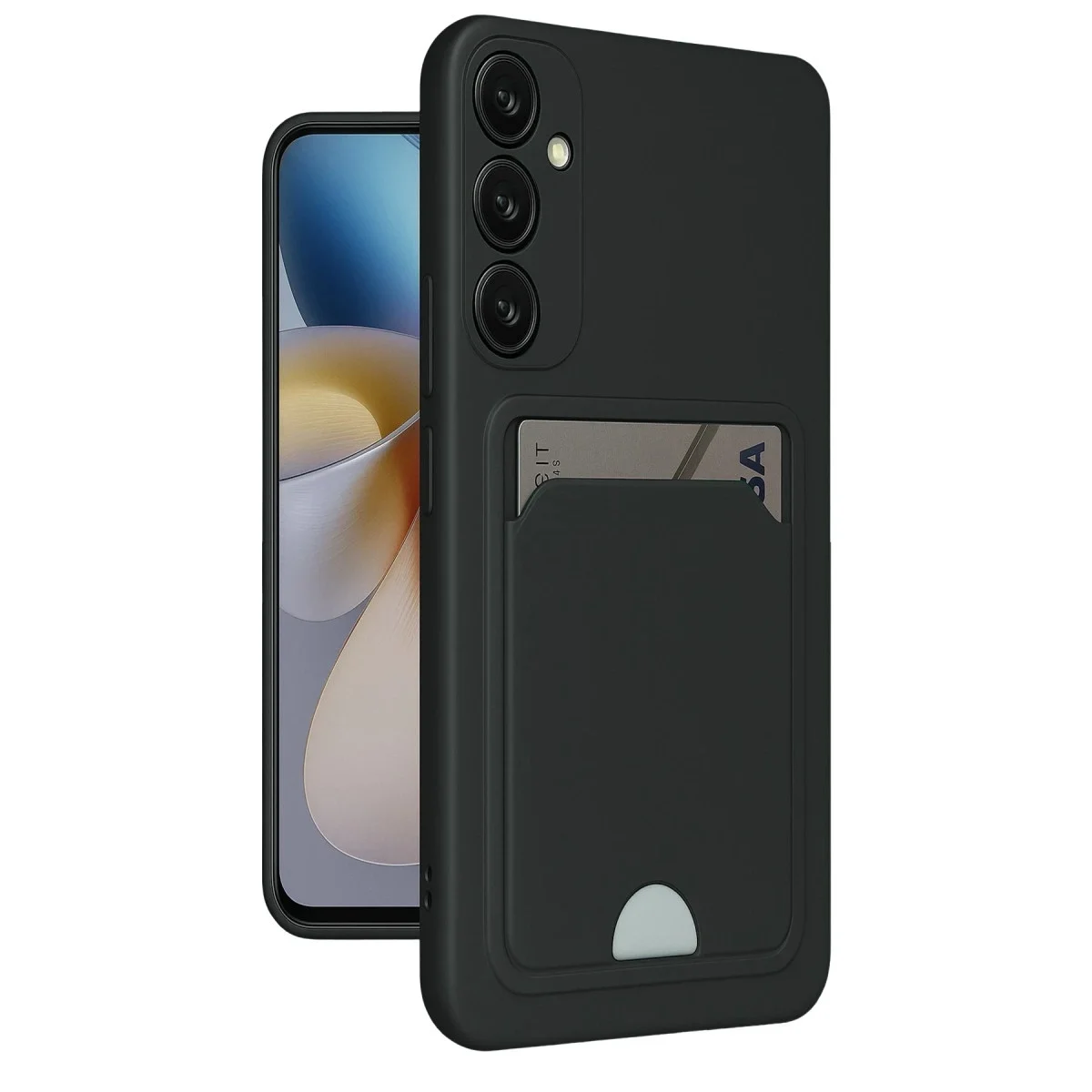 Samsung Galaxy S24 Plus Kelvin Kartvizitli Silikon - Siyah