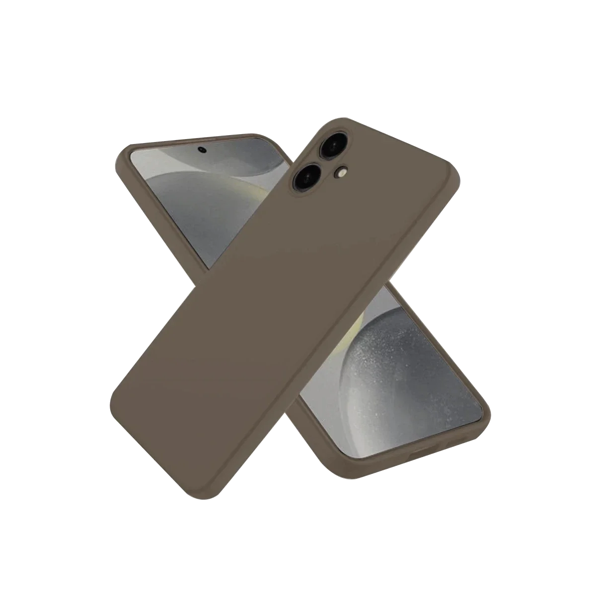 Samsung Galaxy A06 Kılıf First Silikon - Kahverengi görsel 2