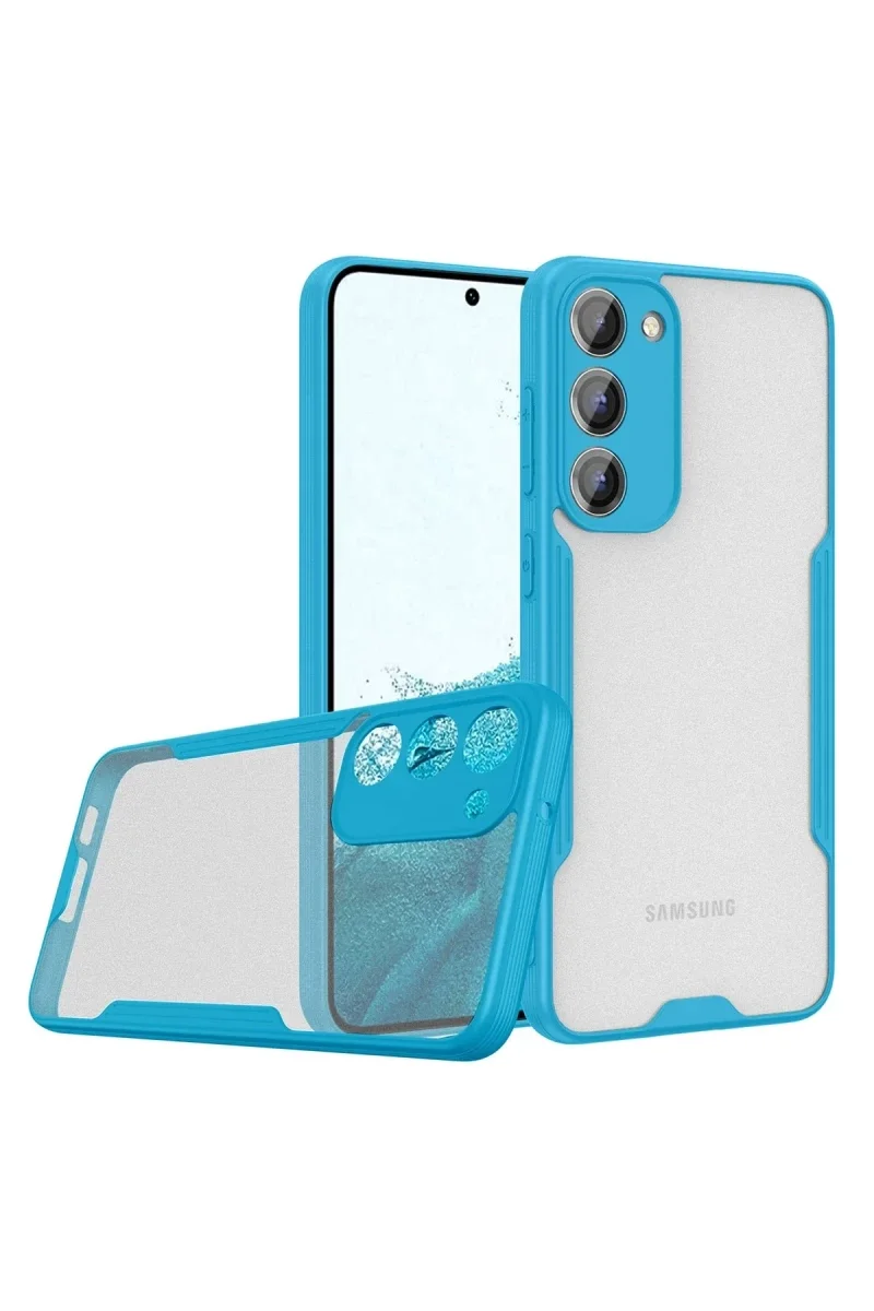 Samsung Galaxy S23 Plus Kılıf Platin Silikon - Mavi