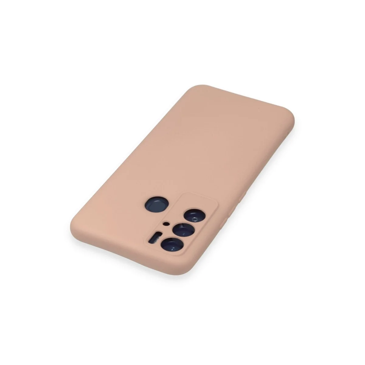 Tecno Pova Neo Kılıf Nano İçi Kadife Silikon - Pudra görsel 4