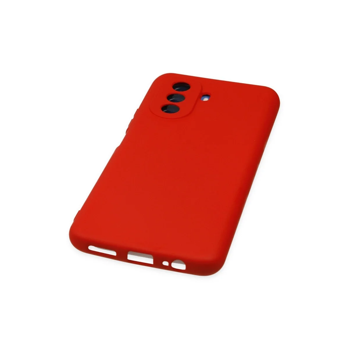 Huawei Nova Y70 Kılıf Nano İçi Kadife Silikon - Kırmızı görsel 4