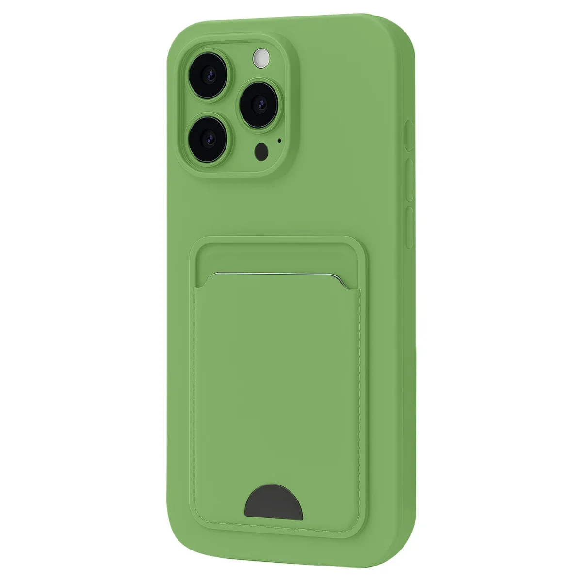 Apple iPhone 16 Pro Kılıf Kelvin Kartvizitli Silikon - Açık Yeşil