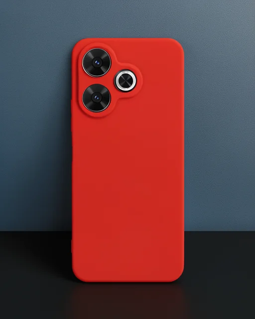 Xiaomi Redmi 13 4g Kılıf First Silikon - Kırmızı