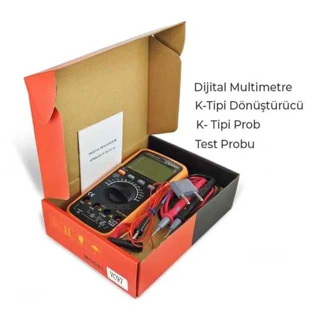 VC-97 True RMS Profesyonel Dijital Multimetre Ölçü Aleti görsel 5