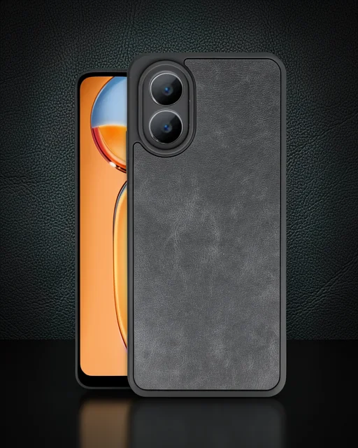 Oppo A38 Kılıf Aras Deri Kapak - Siyah