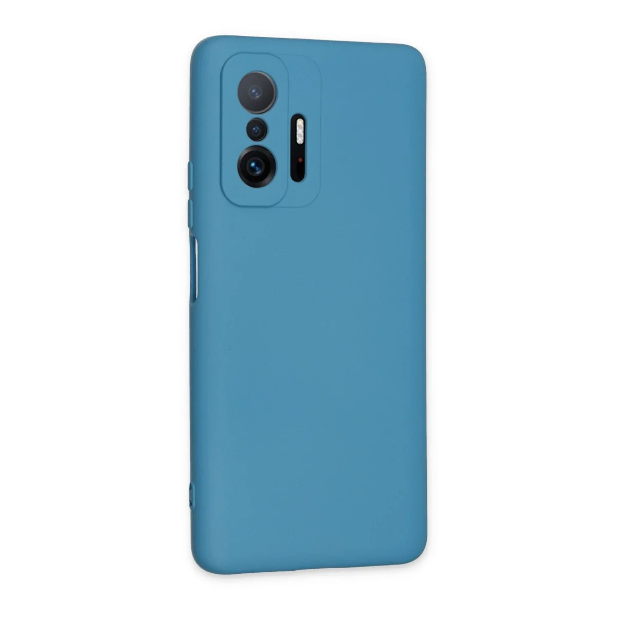 Xiaomi Mi 11t Pro Kılıf Nano İçi Kadife Silikon - Mavi görsel 2