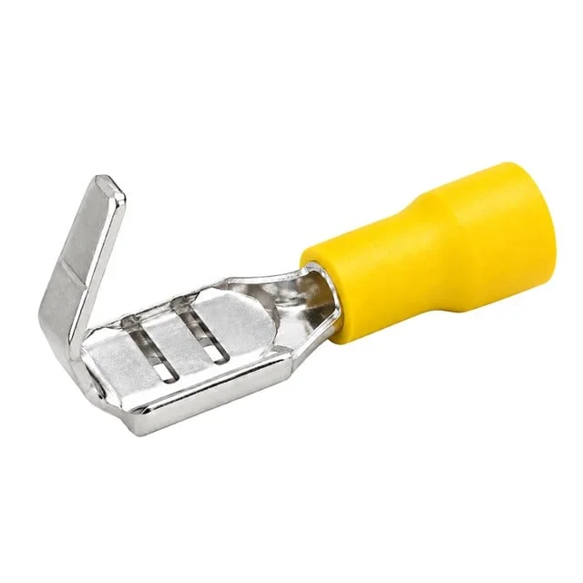 PM-39076 4-6mm2 Kesit 26x7x6mm Soket Sarı İzoleli Kablo Pabucu (100’lü Paket) görsel 5