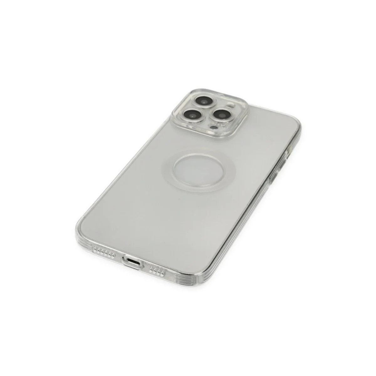 Apple İphone 13 Pro Max Kılıf Santa Lens Silikon - Şeffaf görsel 3
