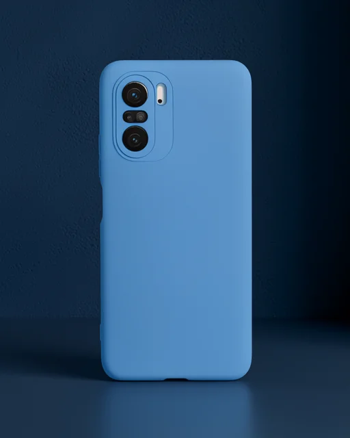 Xiaomi Poco F3 Kılıf Nano İçi Kadife Silikon - Mavi
