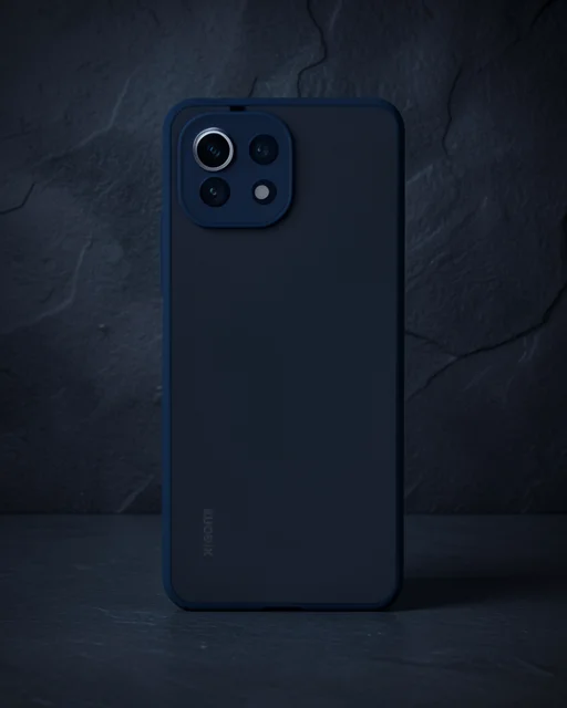 Xiaomi Mi 11 Lite Kılıf Montreal Silikon Kapak - Lacivert