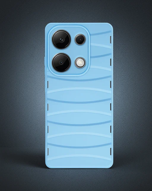 Xiaomi Redmi Note 13 Pro 4g Kılıf Bibercas Silikon Kapak - Mavi