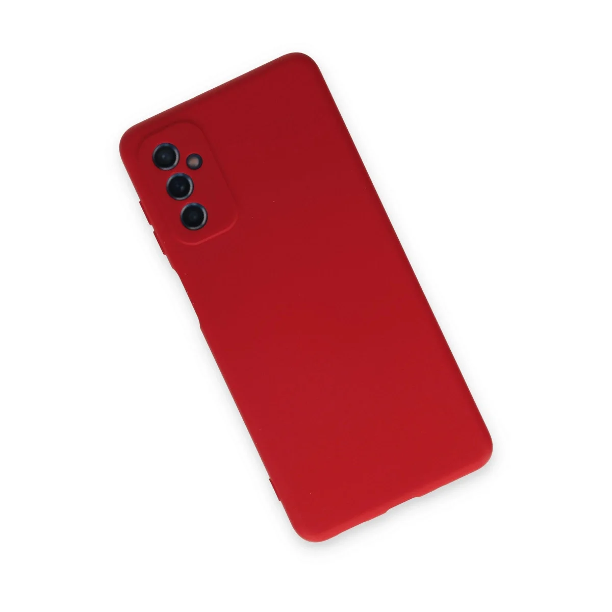 Samsung Galaxy M52 5g Kılıf Nano İçi Kadife Silikon - Kırmızı görsel 3