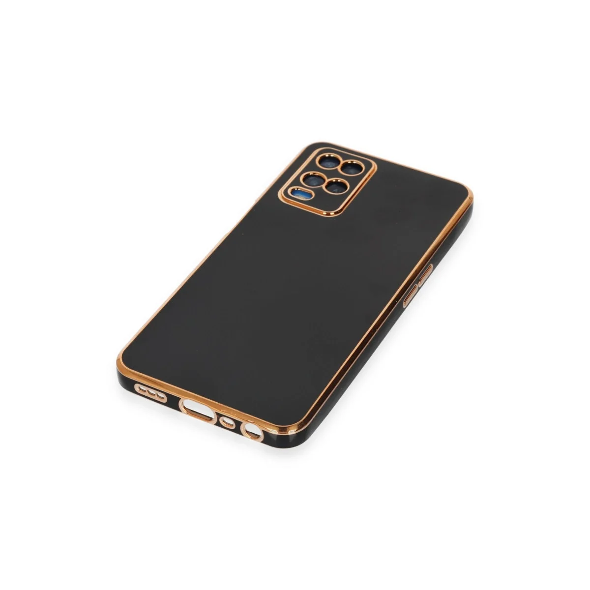Oppo A54 4g Kılıf Volet Silikon - Siyah görsel 5