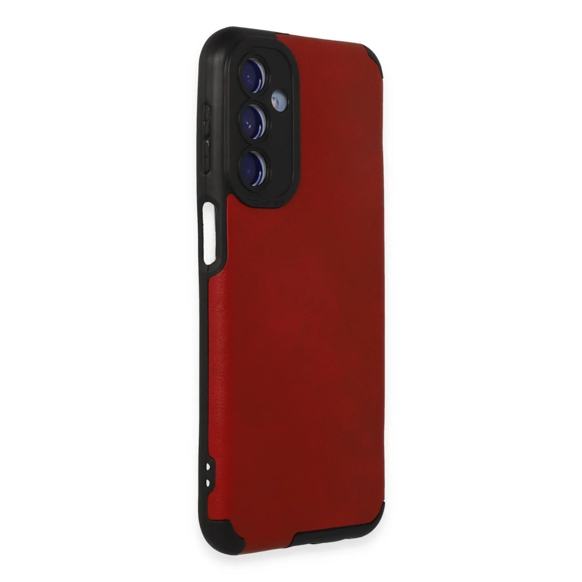Samsung Galaxy M34 5g Kılıf Loop Deri Silikon - Kırmızı görsel 2