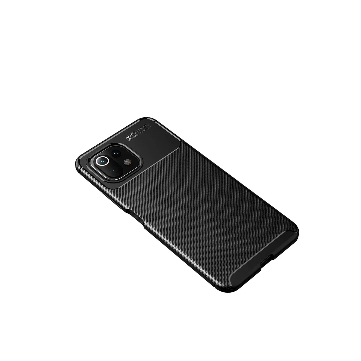 Xiaomi Mİ 11 Lite Kılıf Auto Focus Karbon Kapak - Siyah görsel 4