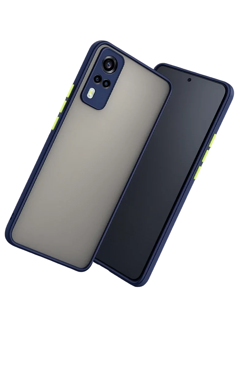 Vivo Y53S Kılıf Montreal Silikon Kapak - Lacivert görsel 3