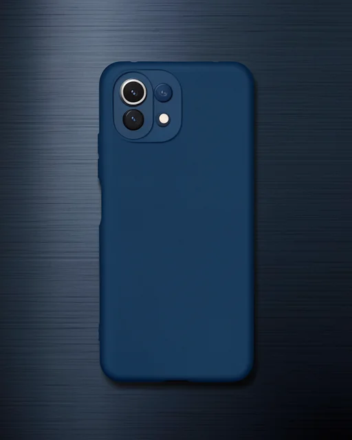Xiaomi Mi 11 Lite Kılıf Nano İçi Kadife Silikon - Lacivert