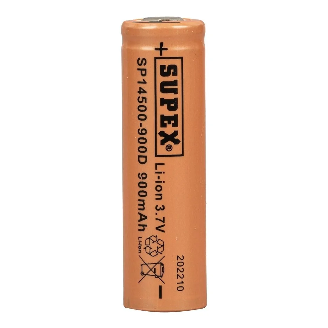 SP14500-900D 3.7V 14500 Model 900mAh Li-İon Düz Kafa Pil