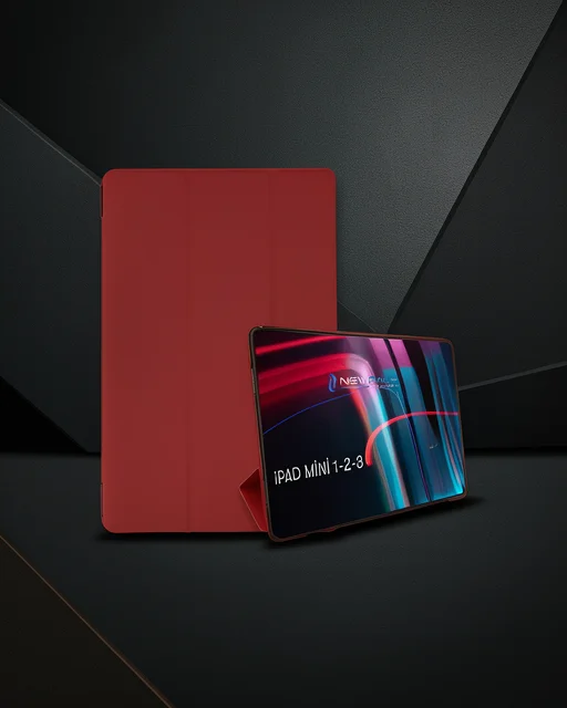 Apple İpad Mini 3 Kılıf Tablet Smart Kılıf - Kırmızı