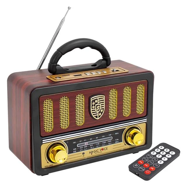 MagicVoice MV-114BT USB - SD - FM - Bluetooth Destekli Nostaljik Radyo görsel 4