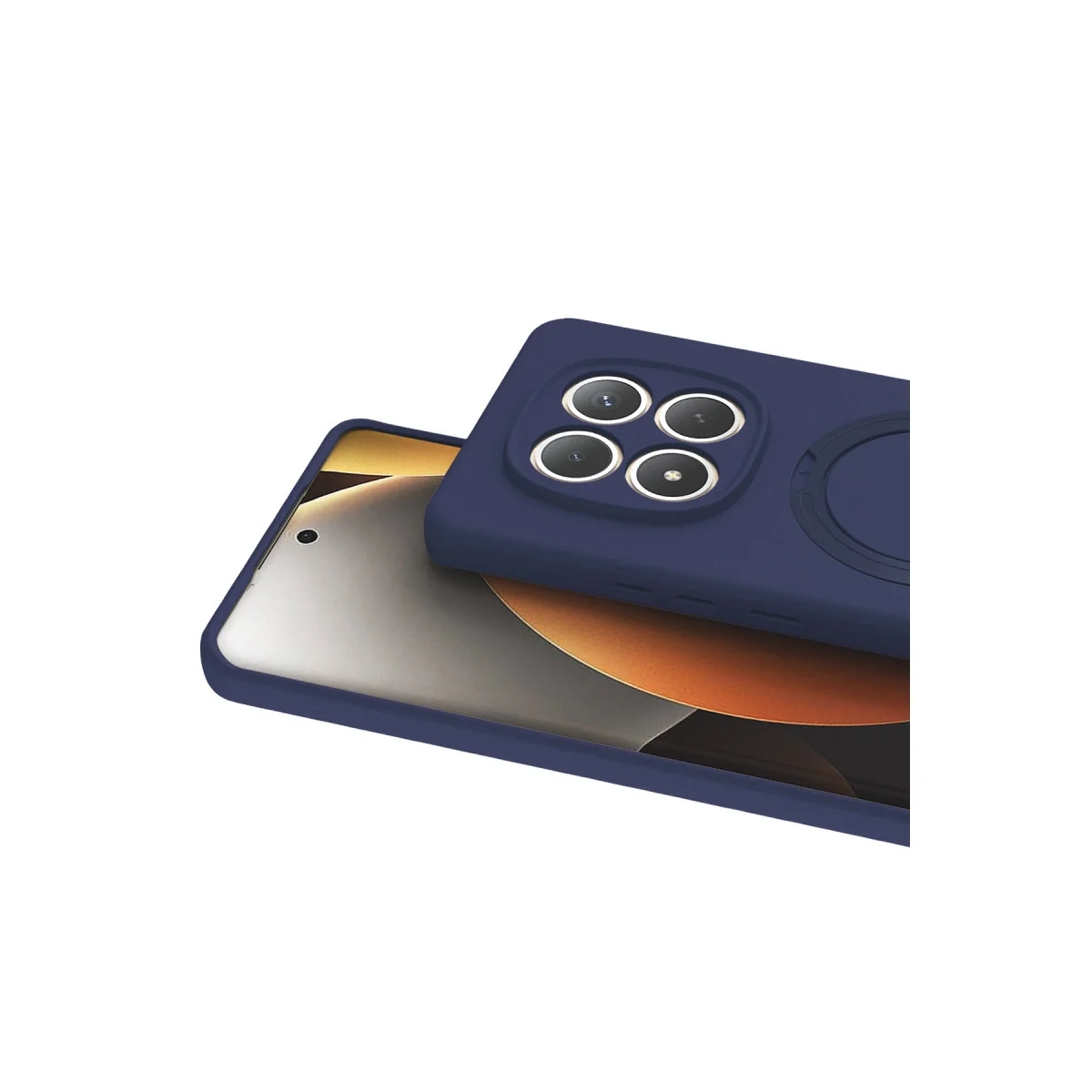 Xiao Red Note 15 Pro 5g Regal Magsafe Standlı Kapak - Lacivert görsel 2
