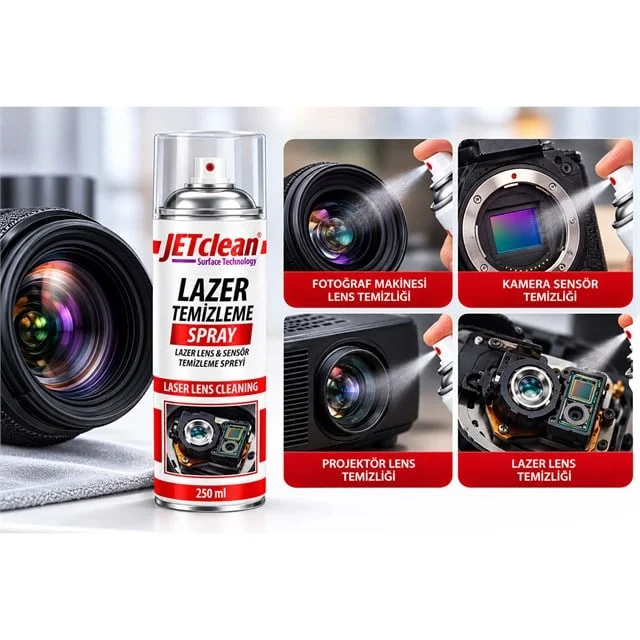 JeTCLean 500ML Lazer Lens Sensör Temizleme Spreyi görsel 2