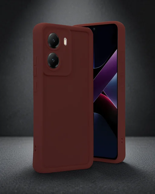 Xiaomi Poco X7 Pro Viera Silikon - Bordo