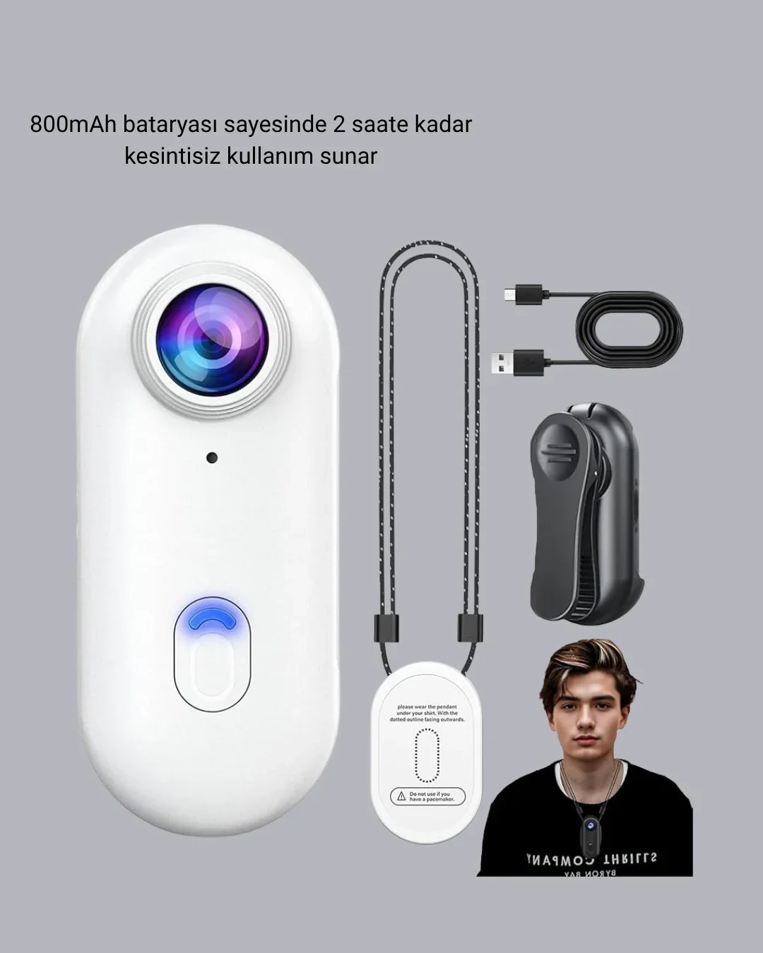 1080P Suya Dayanıklı Aksiyon Spor Kamerası 120° Geniş Açı ve WiFi Destekli görsel 2