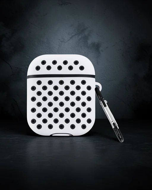 Apple Airpods 3 (3.nesil) Spor Delikli Kılıf - Gri-siyah