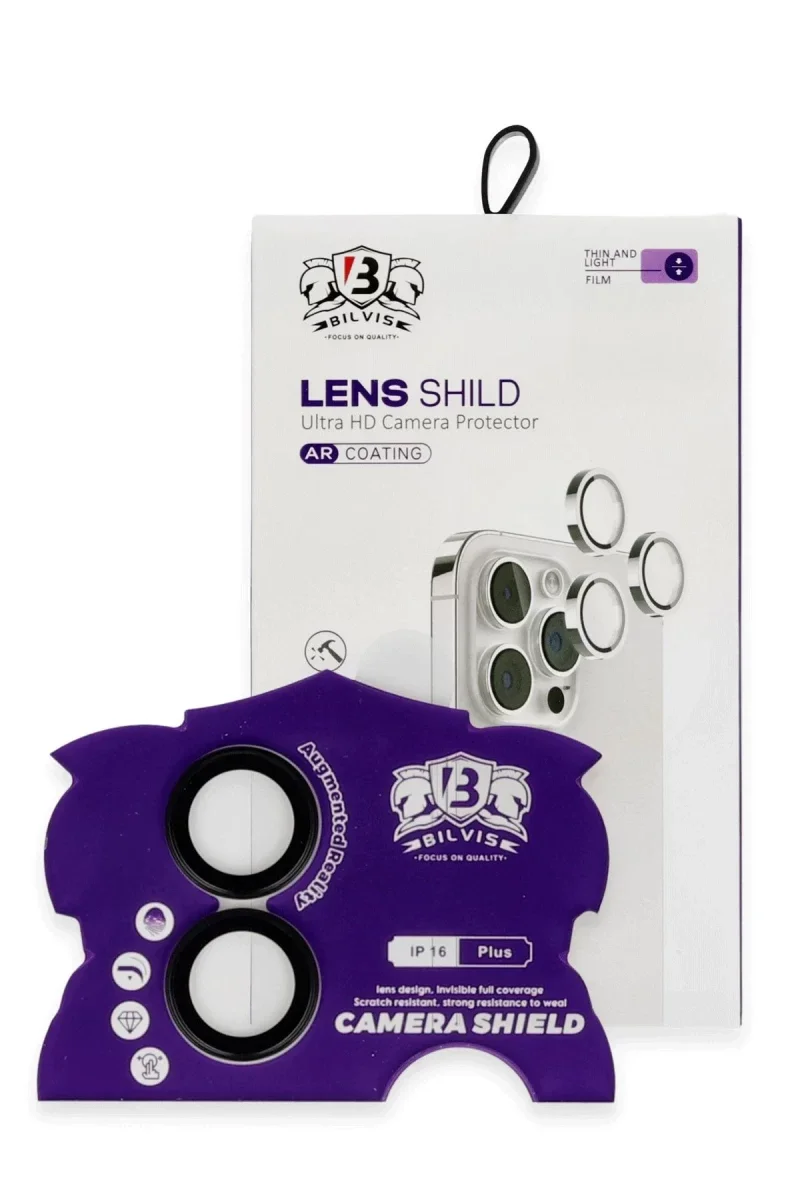 Apple iPhone 16 Bilvis Titan Kamera Lens - Siyah