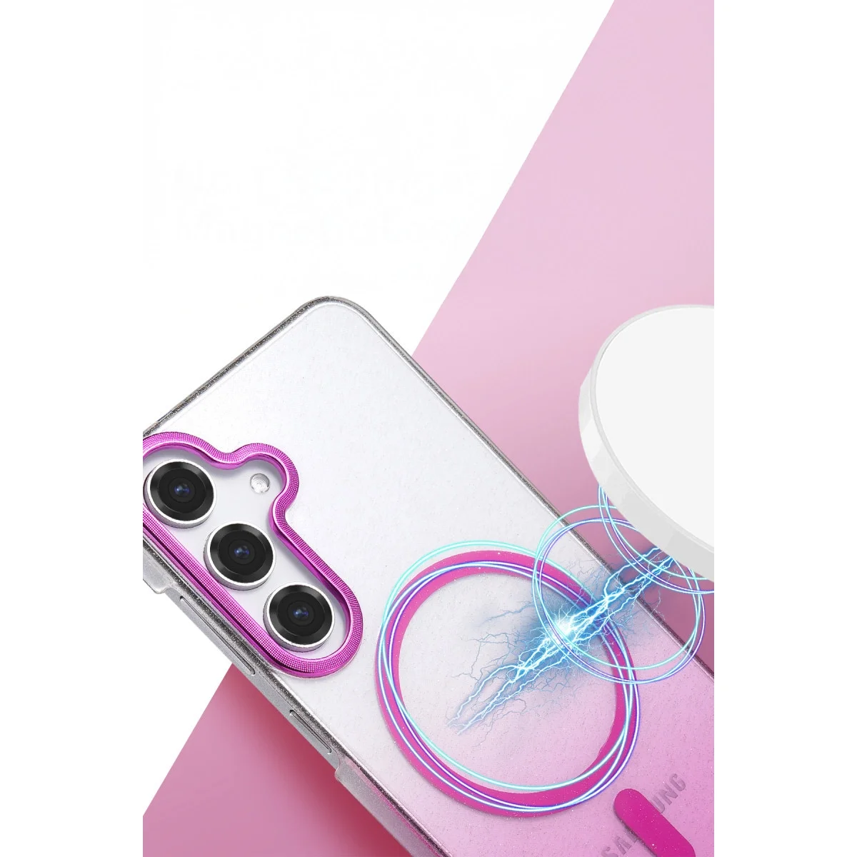 Samsung Galaxy S25 Glossy Magsafe Kapak - Mor görsel 2