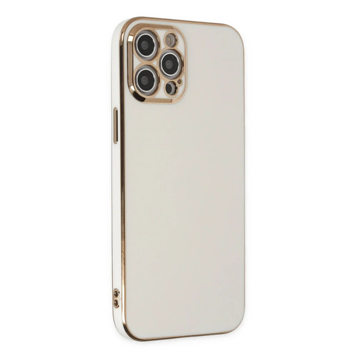 Apple İphone 12 Pro Kılıf Volet Silikon - Beyaz