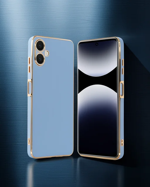 Samsung Galaxy A06 Kılıf Volet Silikon - Mavi