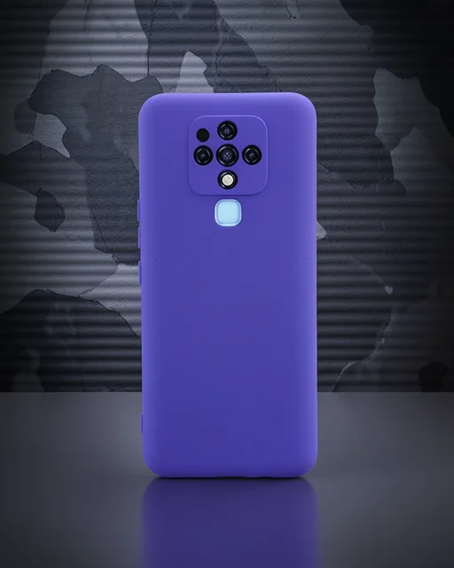 Tecno Camon 16 Kılıf Nano İçi Kadife Silikon - Mor