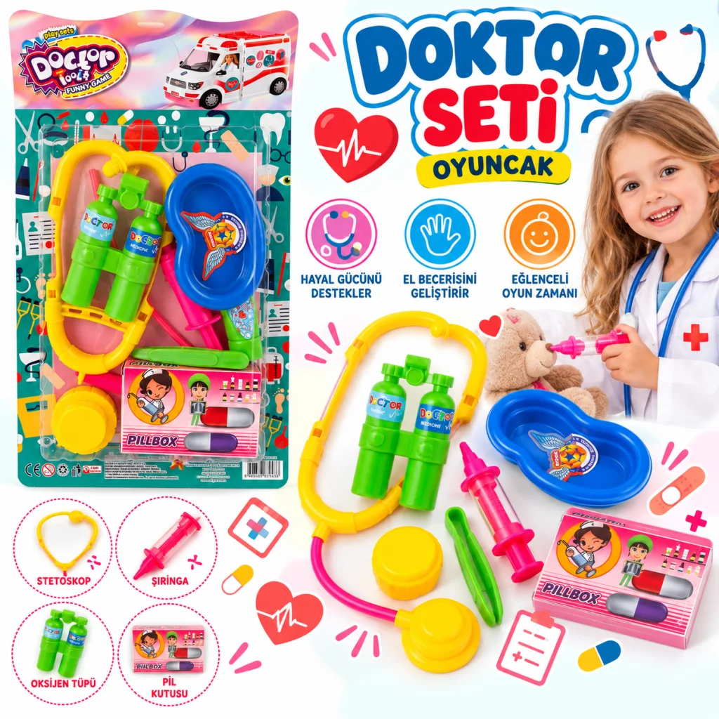 DRS-101 Kartela Doktor Set Oyuncak