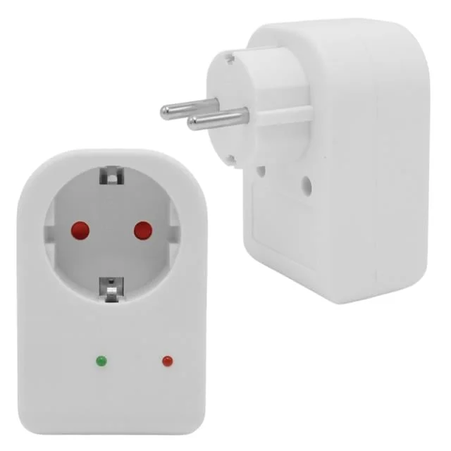 PM-18521 Durum Ledli Akım Korumalı Tekli Priz 16 Amper - 3500 Watt Tekli Beyaz görsel 2