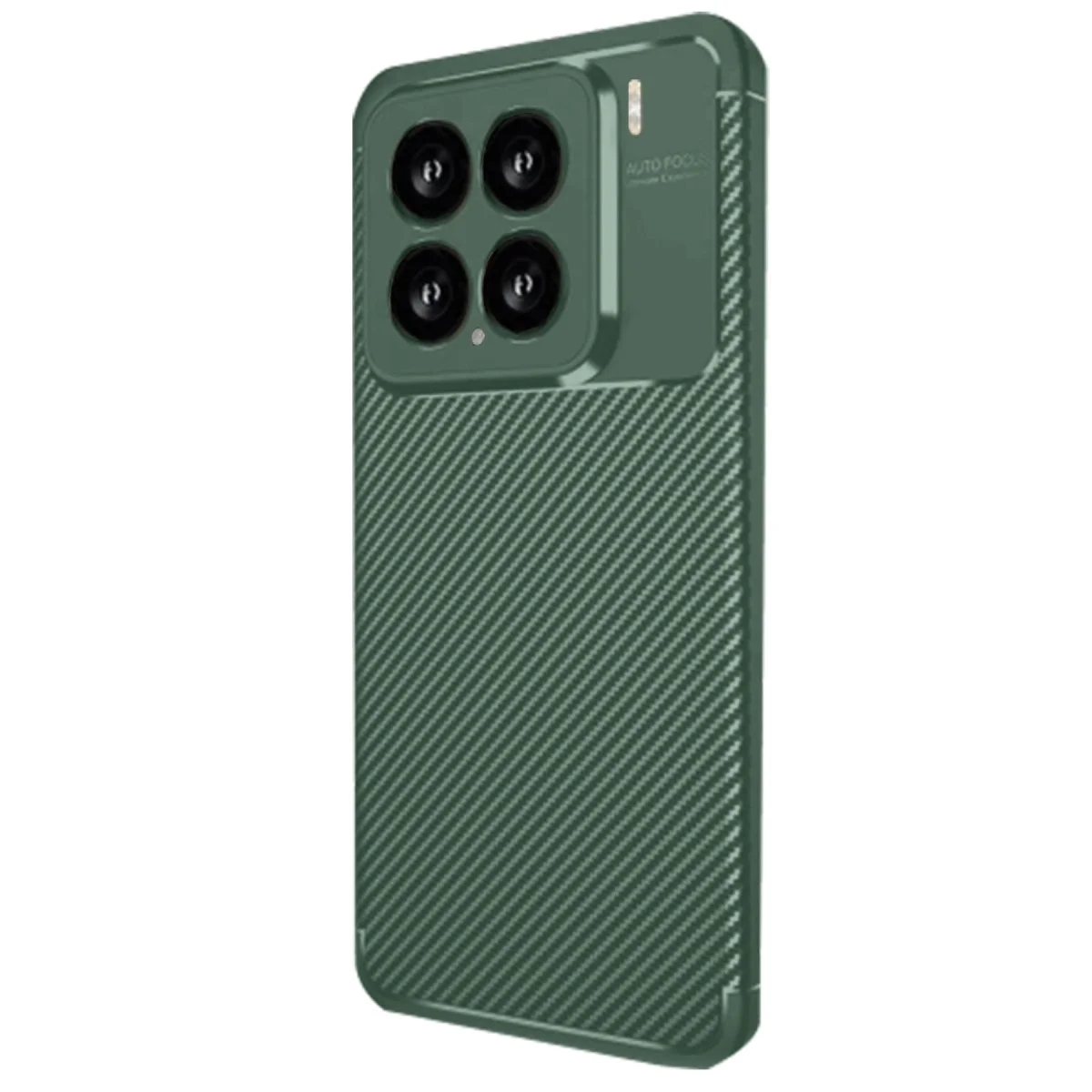 Xiao 15 Kılıf Auto Focus Karbon Kapak - Koyu Yeşil