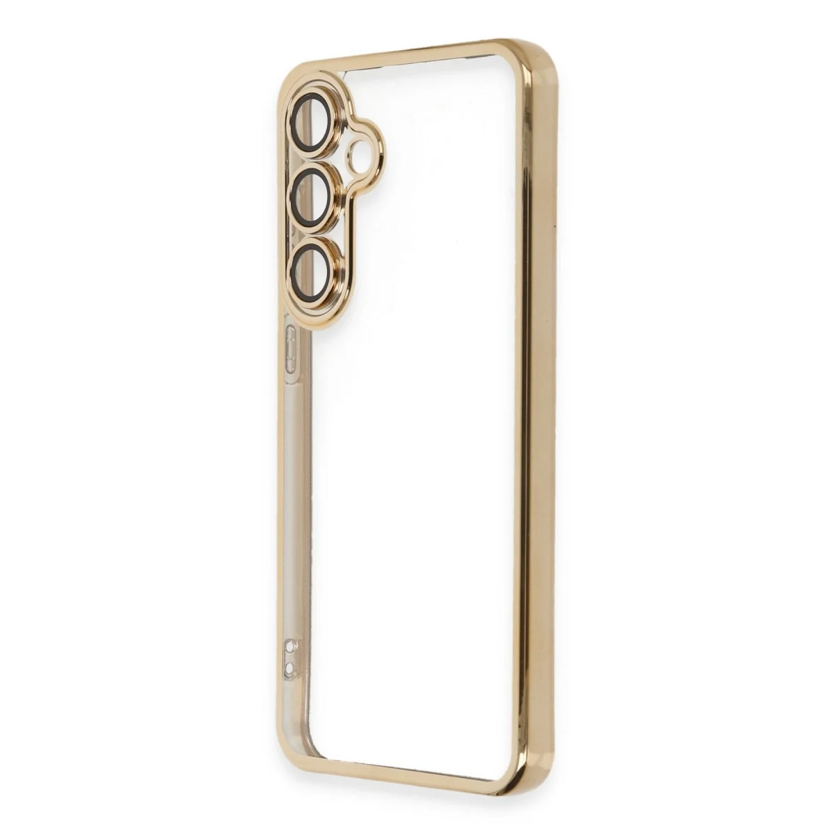 Samsung Galaxy S24 Fe Kılıf Razer Lensli Silikon - Gold görsel 2