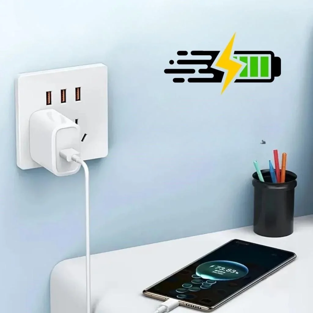 120W USB Hızlı Type C Uçlu Kablolu Şarj Aleti görsel 2