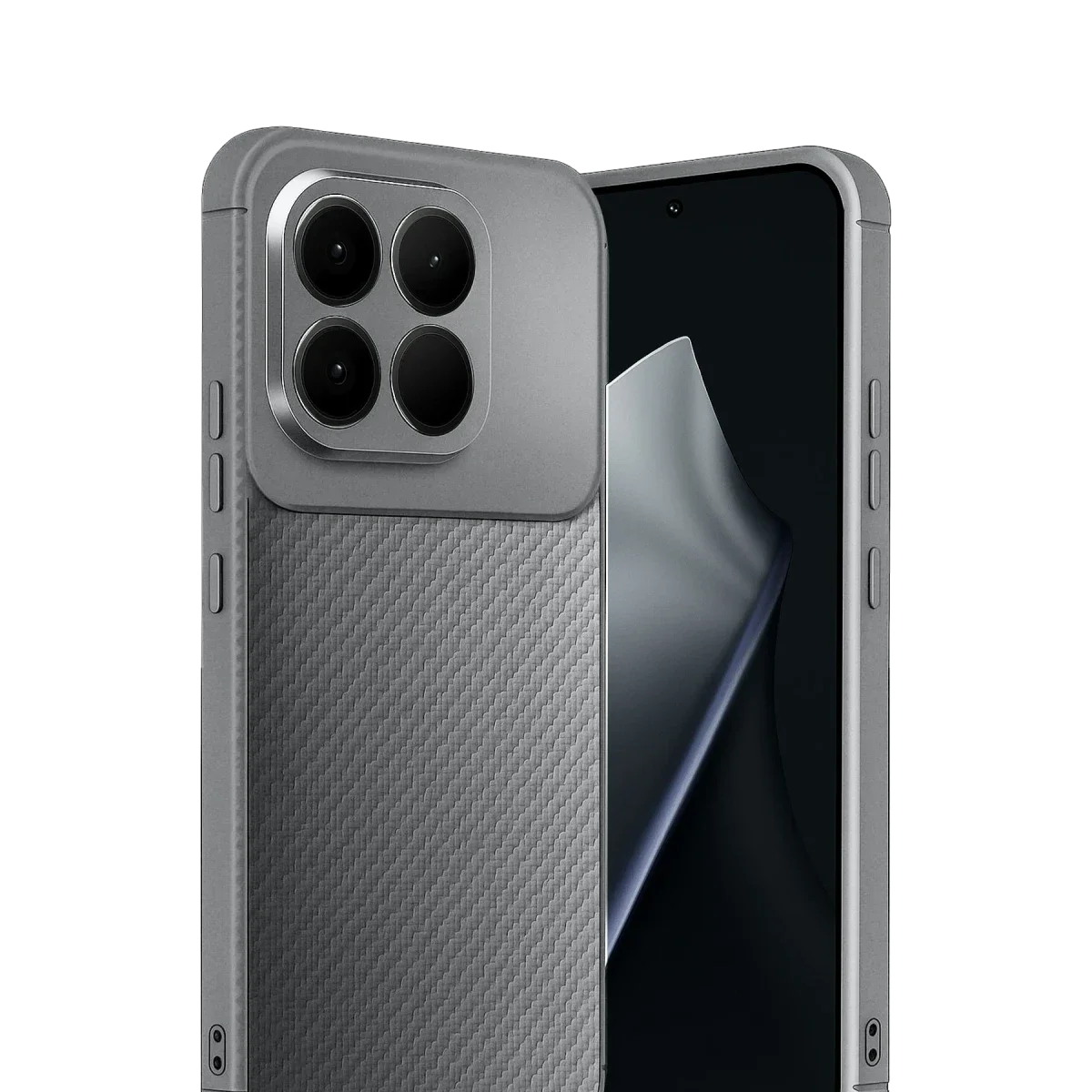 Xiaomi Mi 15T Auto Focus Karbon Kapak - Gri görsel 2